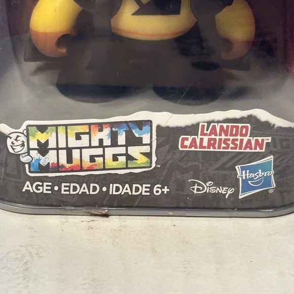 Hasbro Mighty Muggs Star Wars LANDO CALRISSIAN Mad Face Figure #11 Disney NEW - Picture 9 of 13